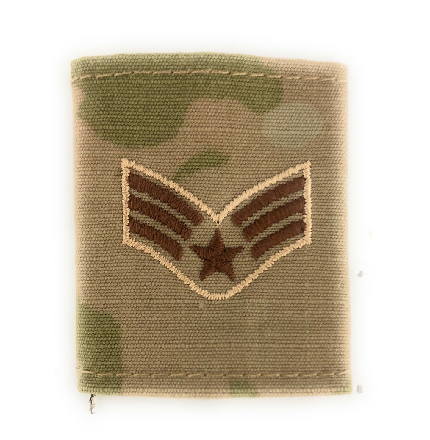US Air Force E4 Senior Airman OCP Spice Brown Gore-Tex® Loop Rank - Sta-Brite Insignia Inc.