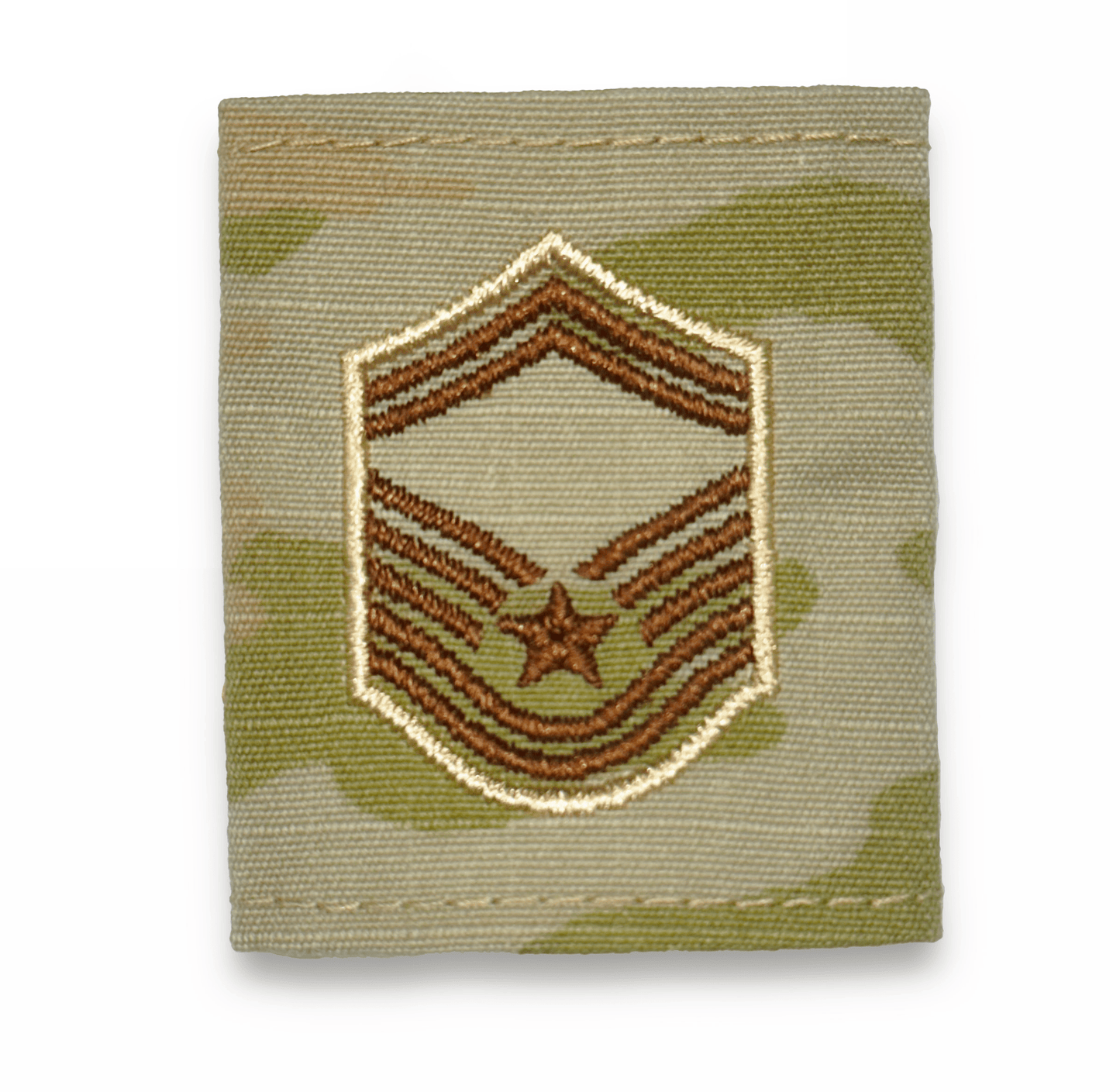U.S. Air Force E8 Senior Master Sergeant OCP Spice Brown Gore-Tex® Loop Rank - Sta-Brite Insignia Inc.