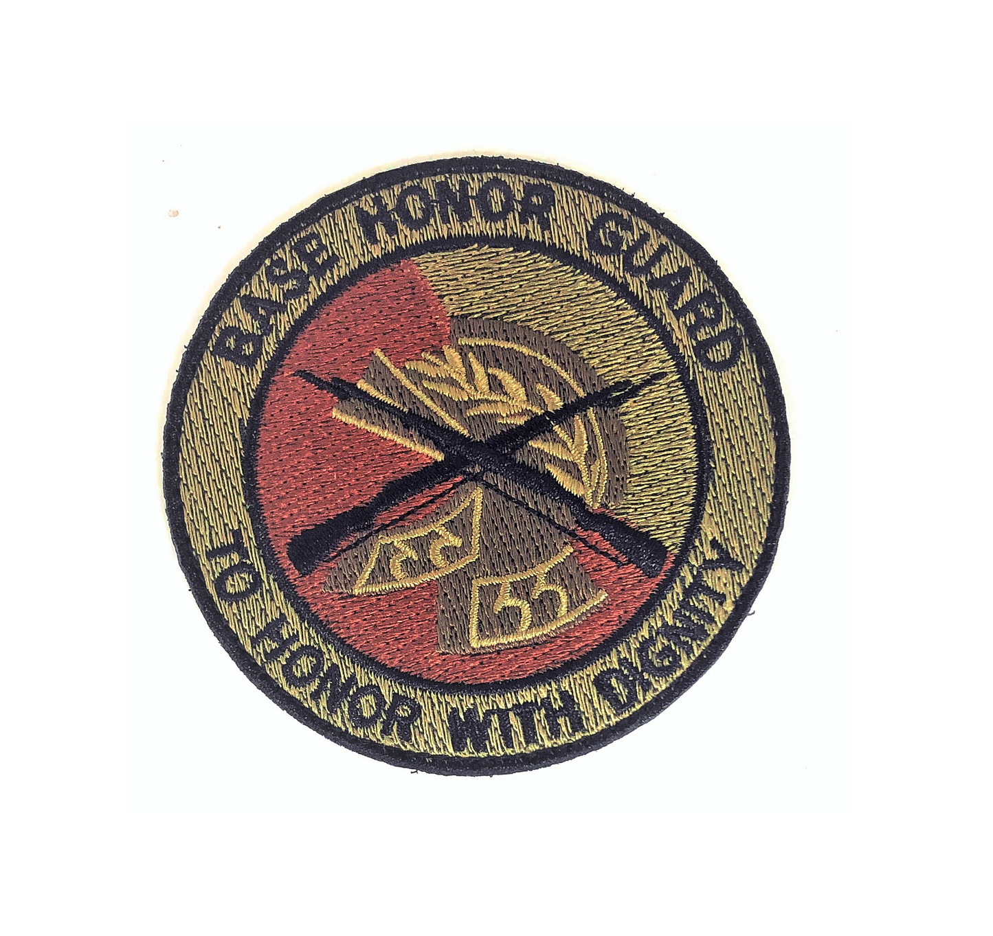 A.F. Base Honor Guard (To Honor With Dignity) (3Inch Full Circle) (EA) - Sta-Brite Insignia Inc.