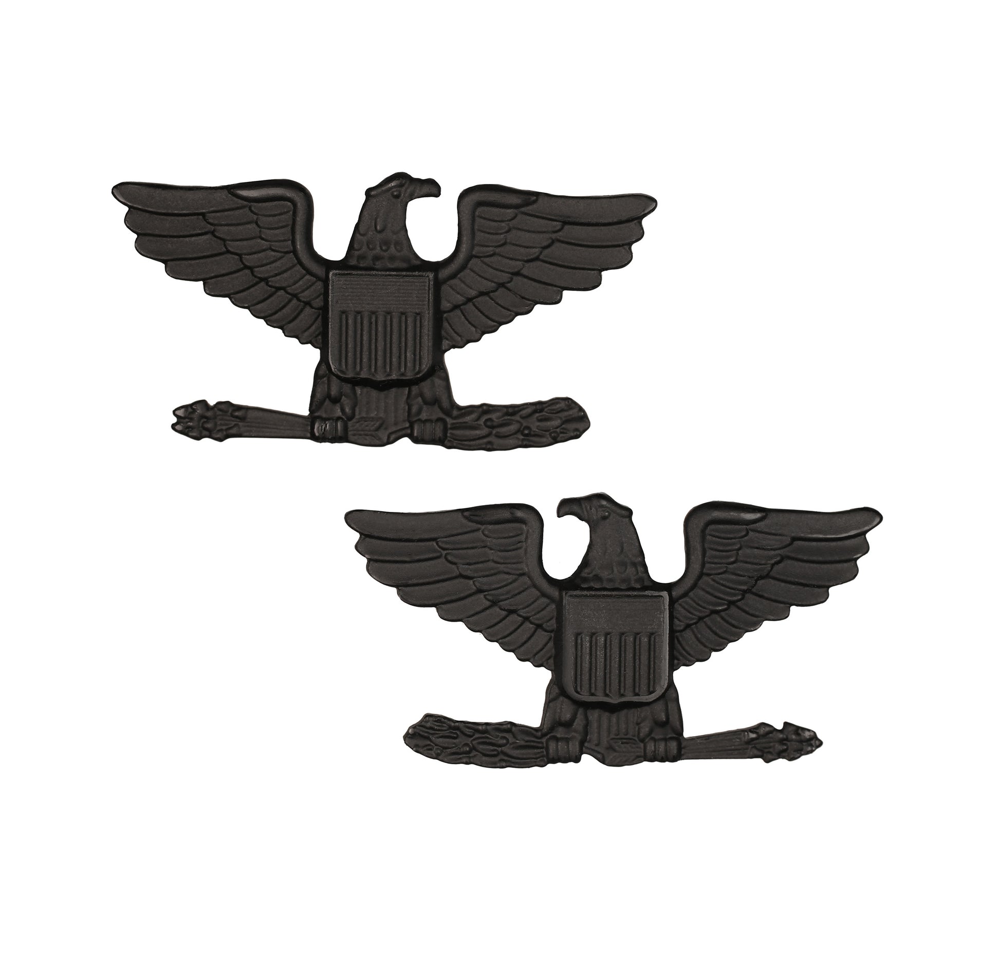 US Army O6 Colonel STA-BRITE® BLACK Metal Pin-on Rank - Sta-Brite Insignia Inc.