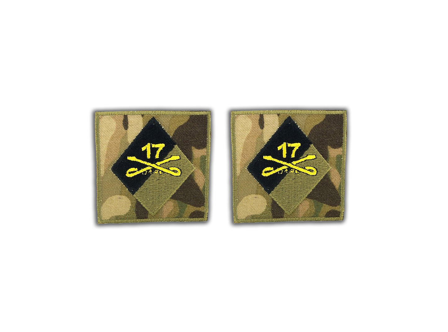 U.S. Army 17th Cavalry Helmet OCP Patch (pair) - Sta-Brite Insignia Inc.