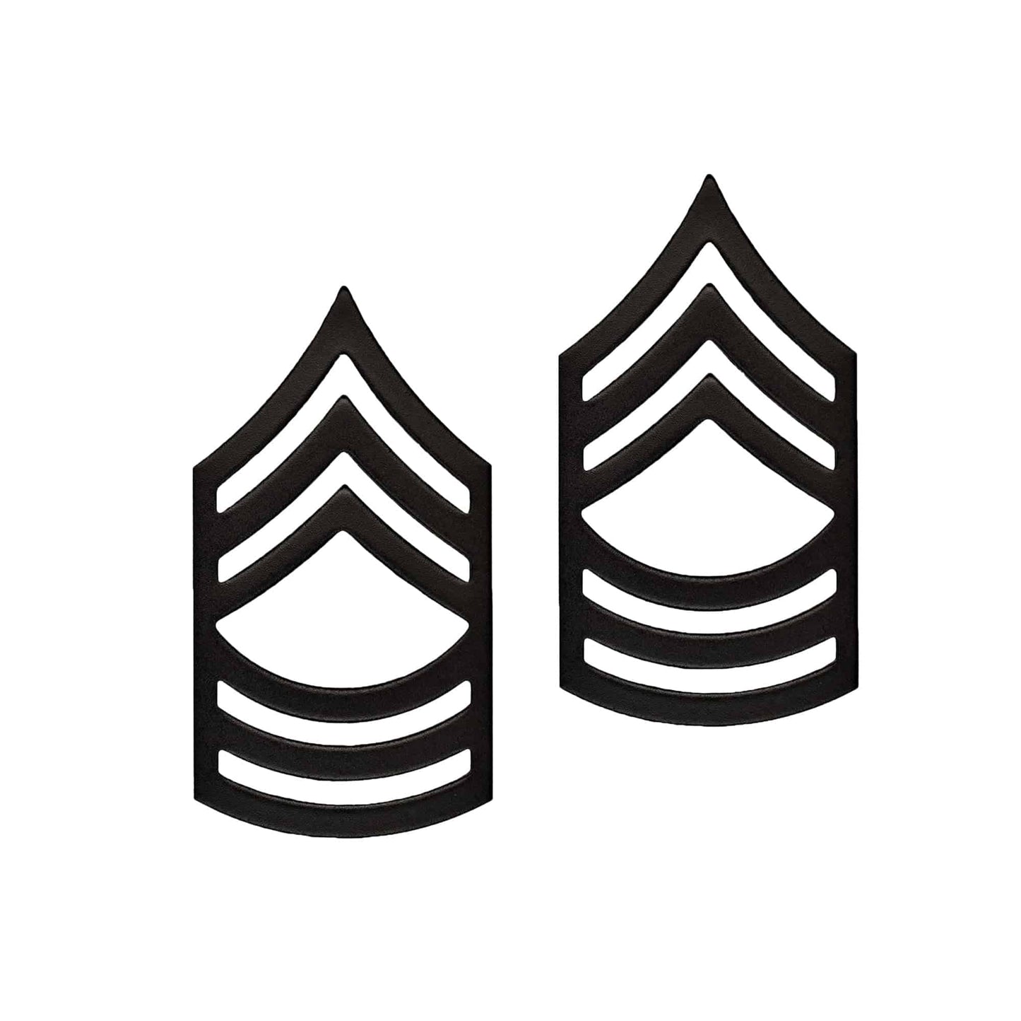 U.S. Army E8 Master Sergeant Sta-Brite® (Black) Metal Pin-on Rank - Sta-Brite Insignia Inc.