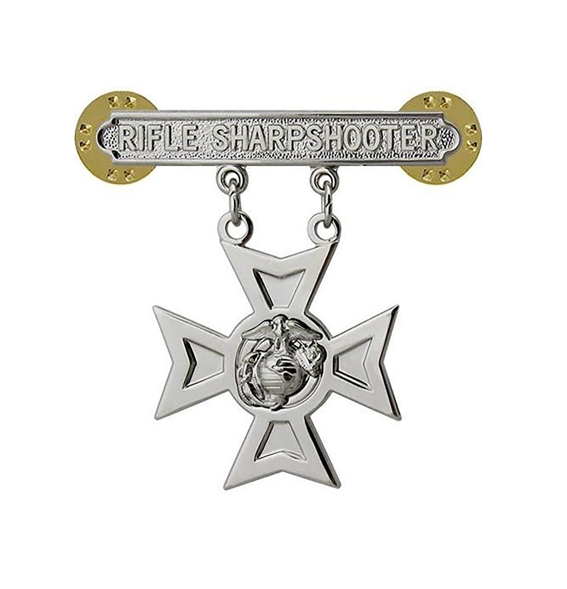 U.S. Marine Corps Identification Rifle Sharpshooter Pin on (each) - Sta-Brite Insignia Inc.