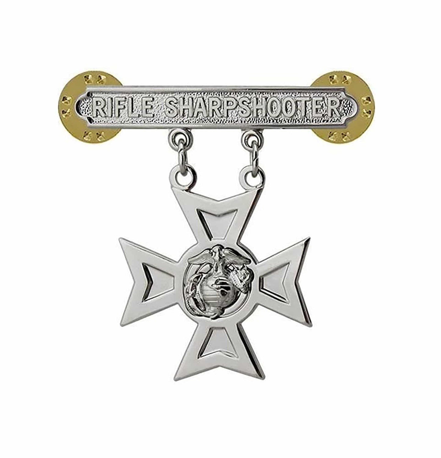 U.S. Marine Corps Identification Rifle Sharpshooter Pin on (each) - Sta-Brite Insignia Inc.