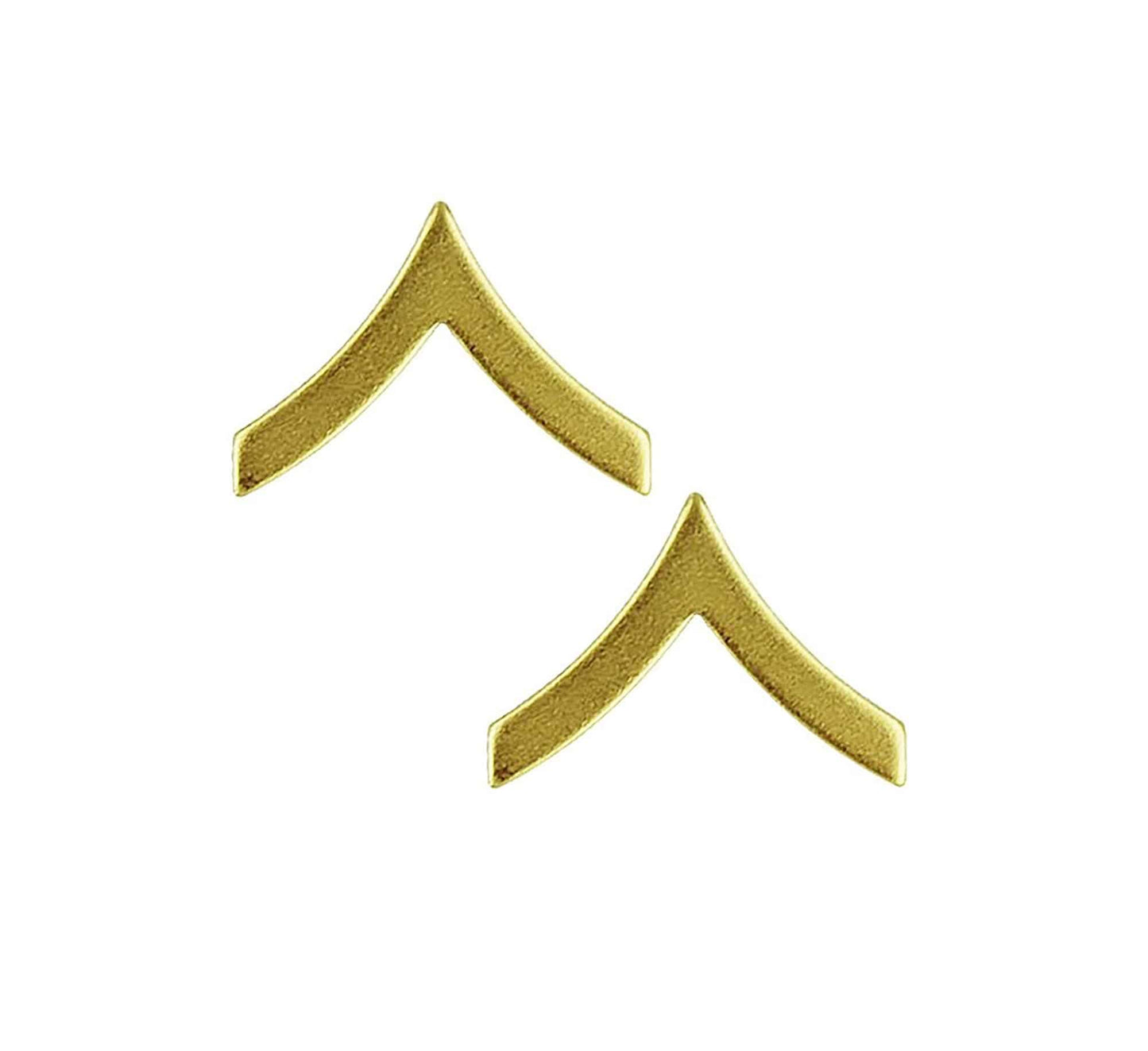 U.S. Marine Corps Private First Class Satin Gold Rank - Sta-Brite Insignia Inc.