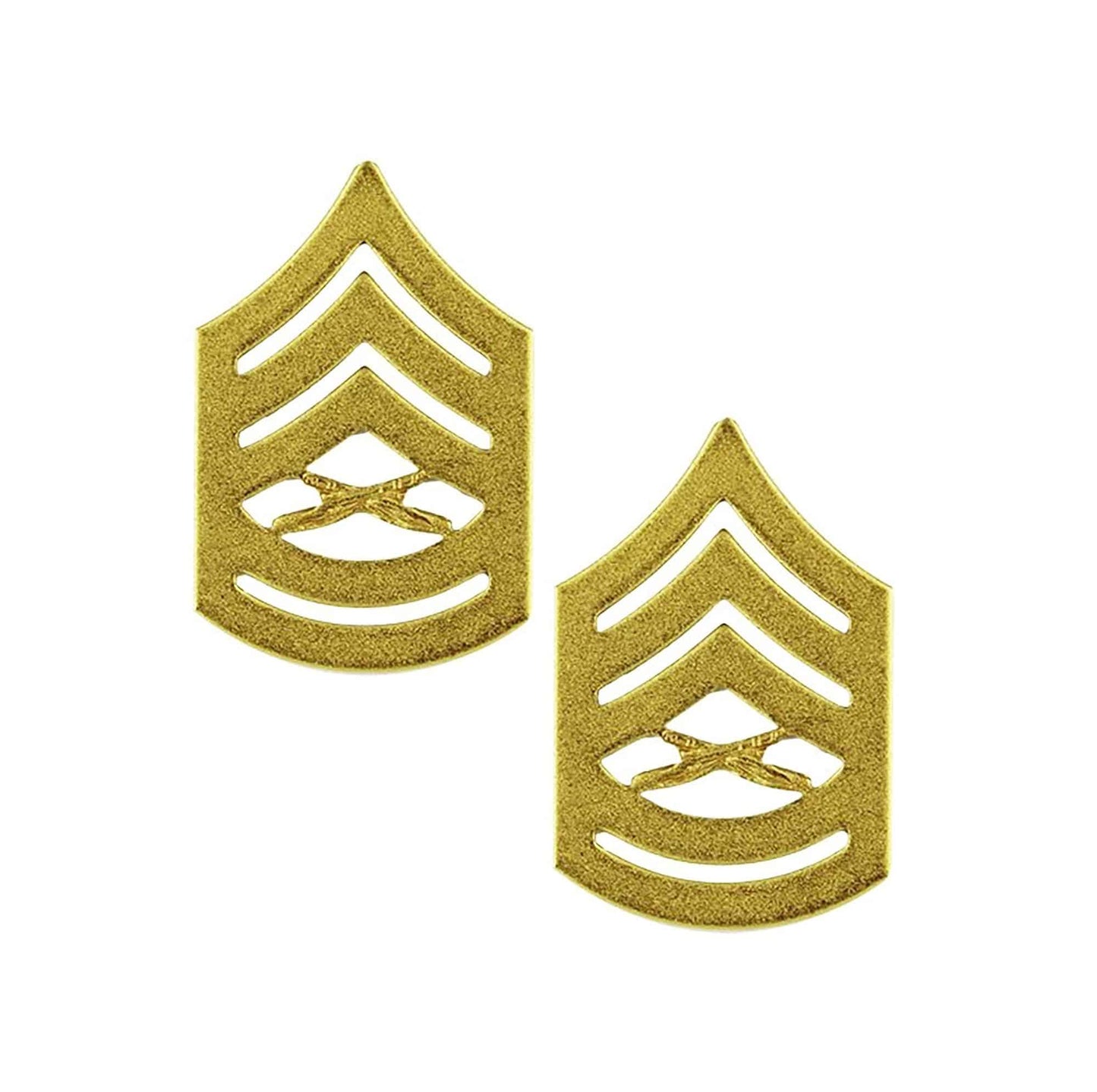 U.S. Marine Corps Gunnery Sergeant Satin Gold Rank - Sta-Brite Insignia Inc.