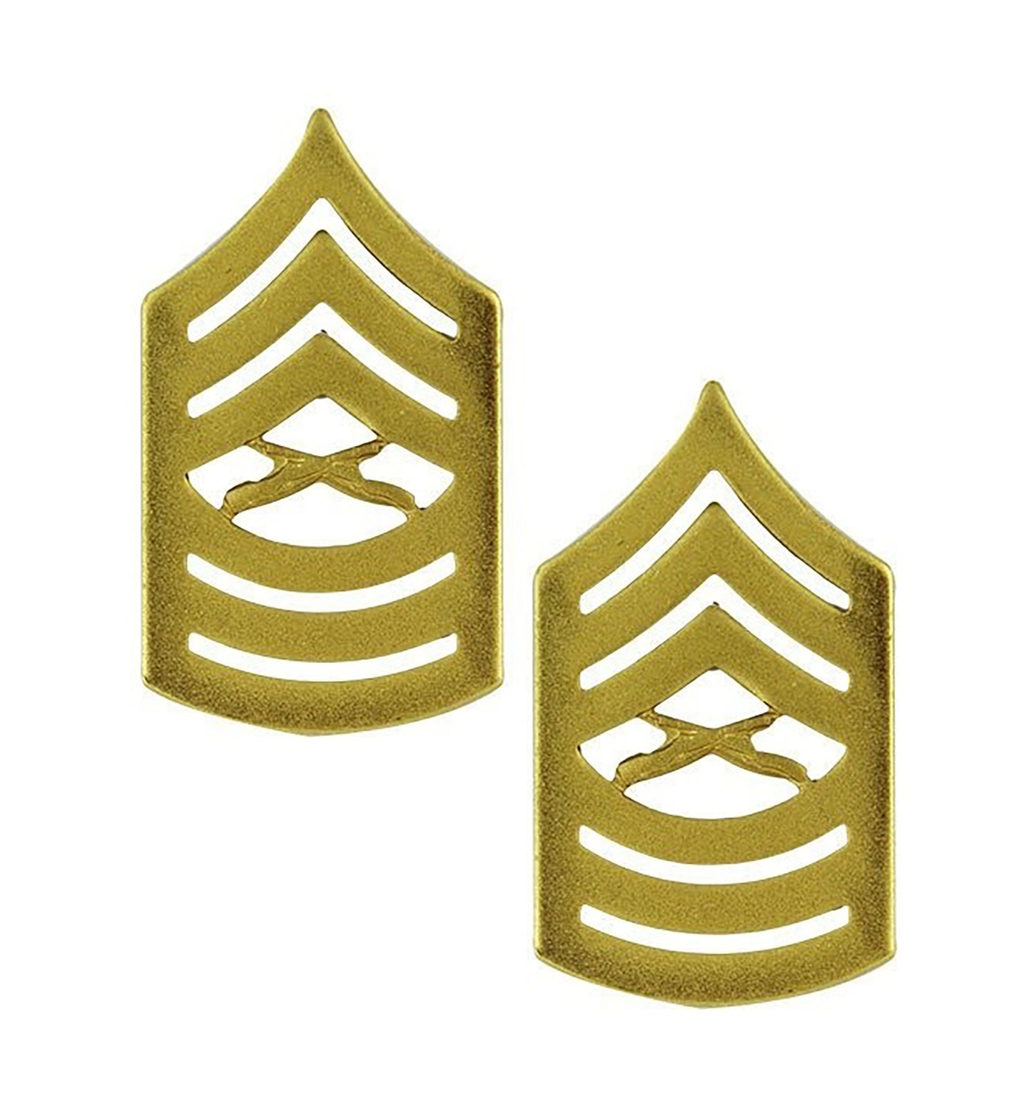 U.S. Marine Corps Master Sergeant Satin Gold Rank - Sta-Brite Insignia Inc.
