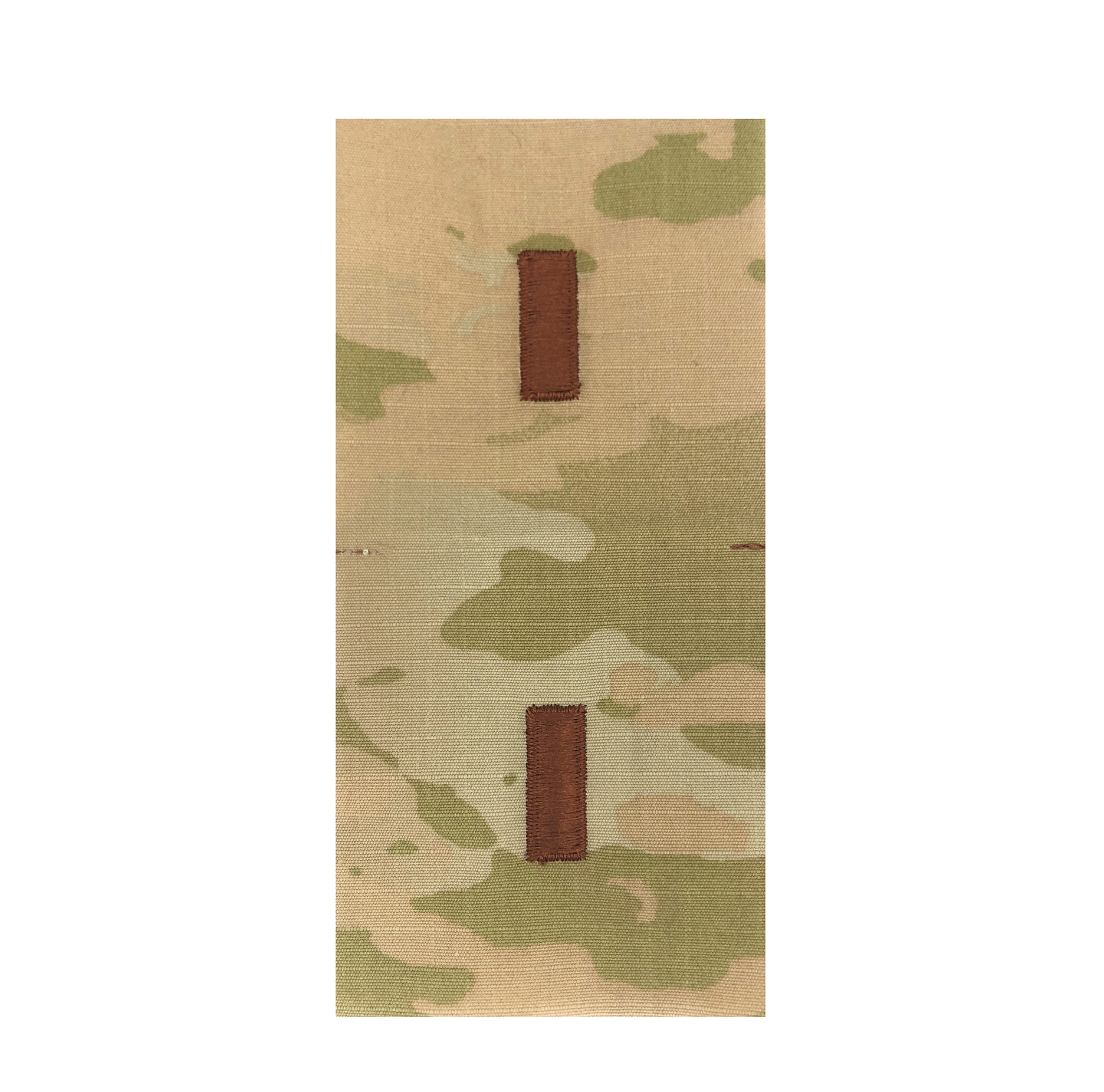 U.S. Air Force O1 2nd Lieutenant OCP Spice Brown Sew-on Rank (For Cap “Only”) - Sta-Brite Insignia Inc.