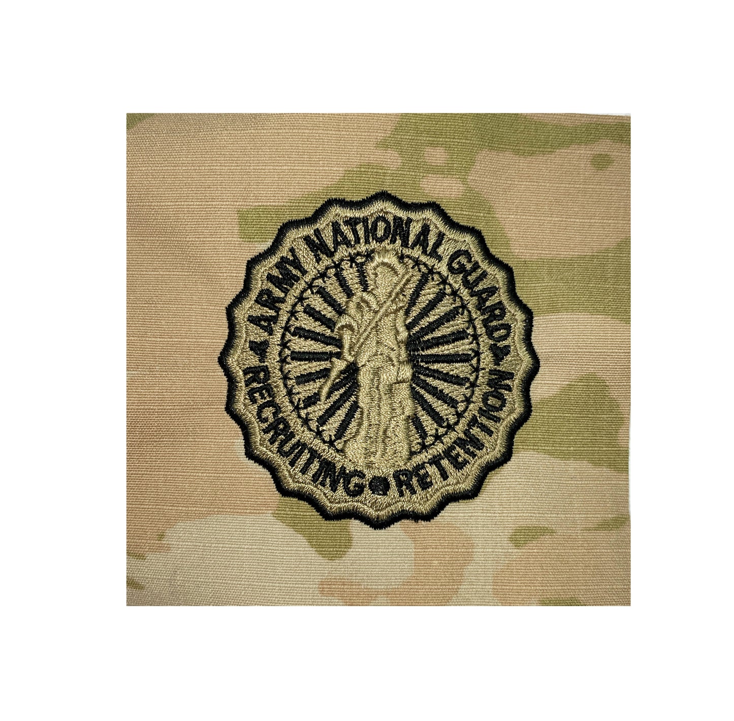 U.S. Army National Guard Recruiting Retention OCP Basic Sew-On Badge - Sta-Brite Insignia Inc.