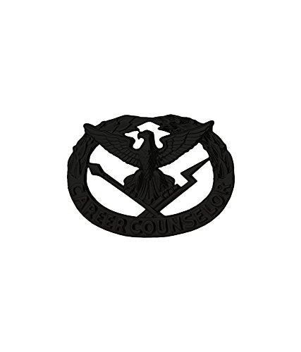 U.S. Army Career Counselor STA-BRITE® BLACK Metal Pin-on Badge - Sta-Brite Insignia Inc.