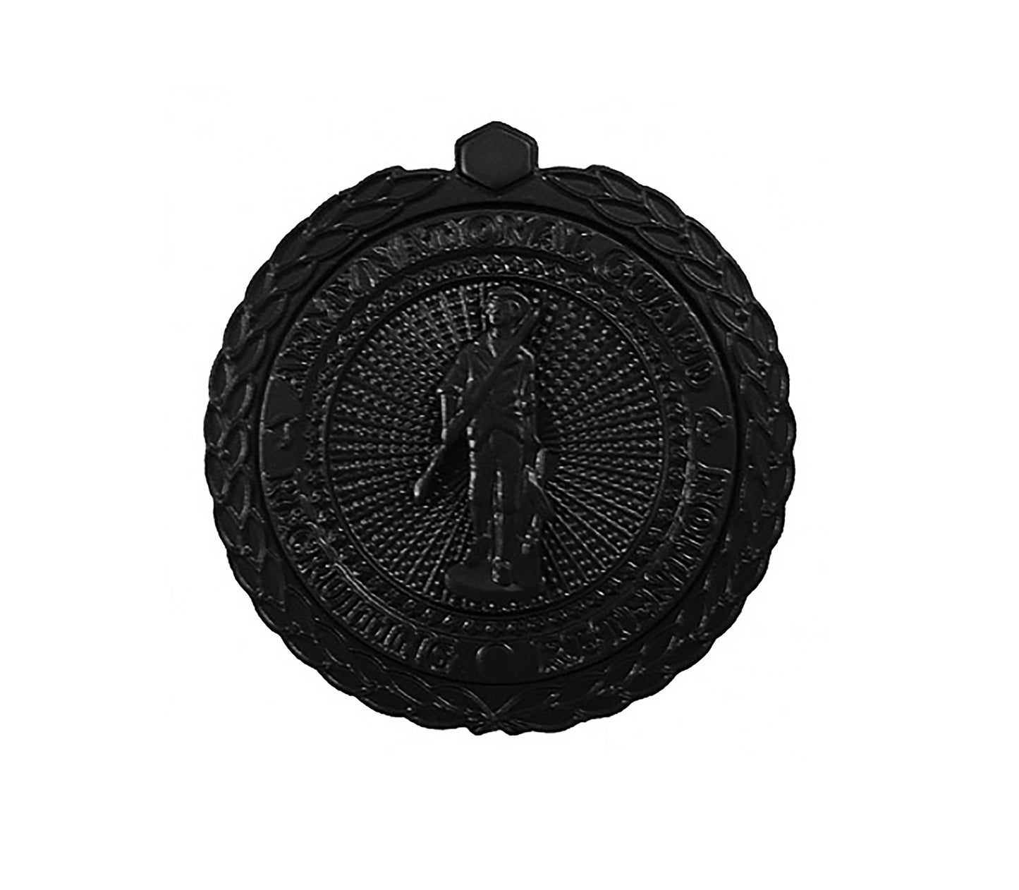 U.S. Army National Guard Recruiting Retention STA-BRITE® BLACK Metal Senior Badge