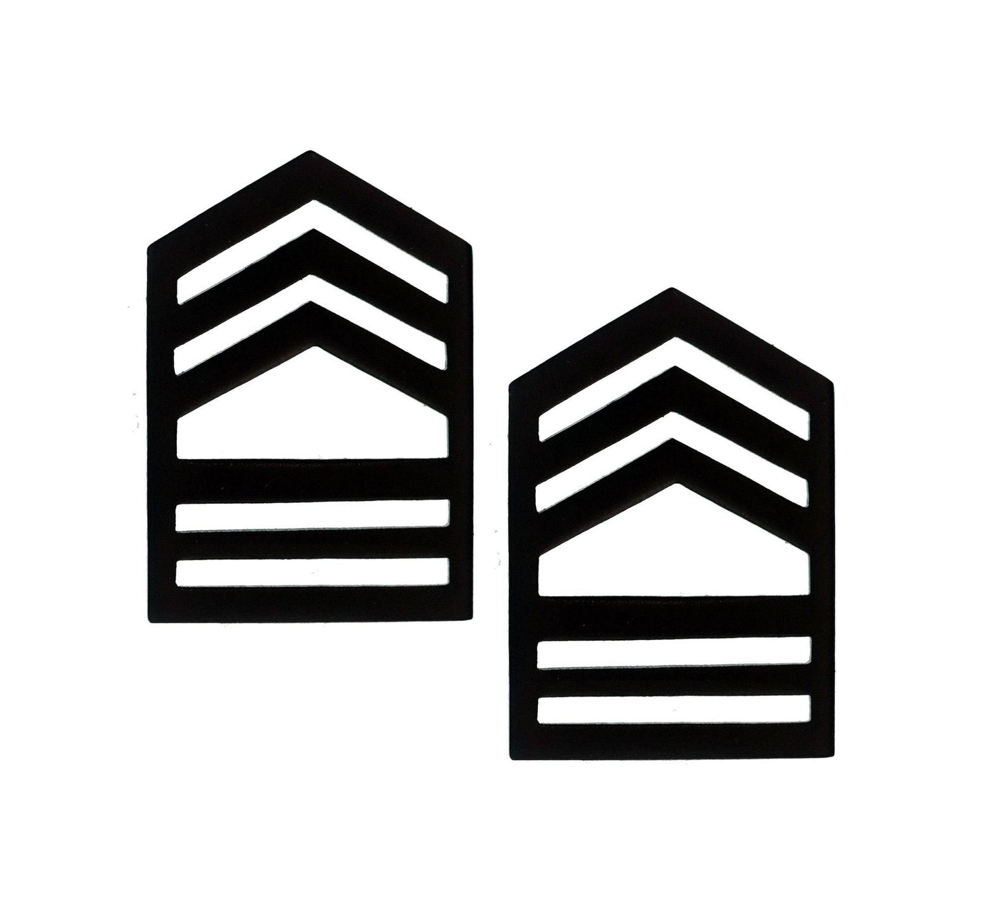 ROTC Master Sergeant STA-BRITE® (Black) Rank Pin-on (pair) - Sta-Brite Insignia Inc.