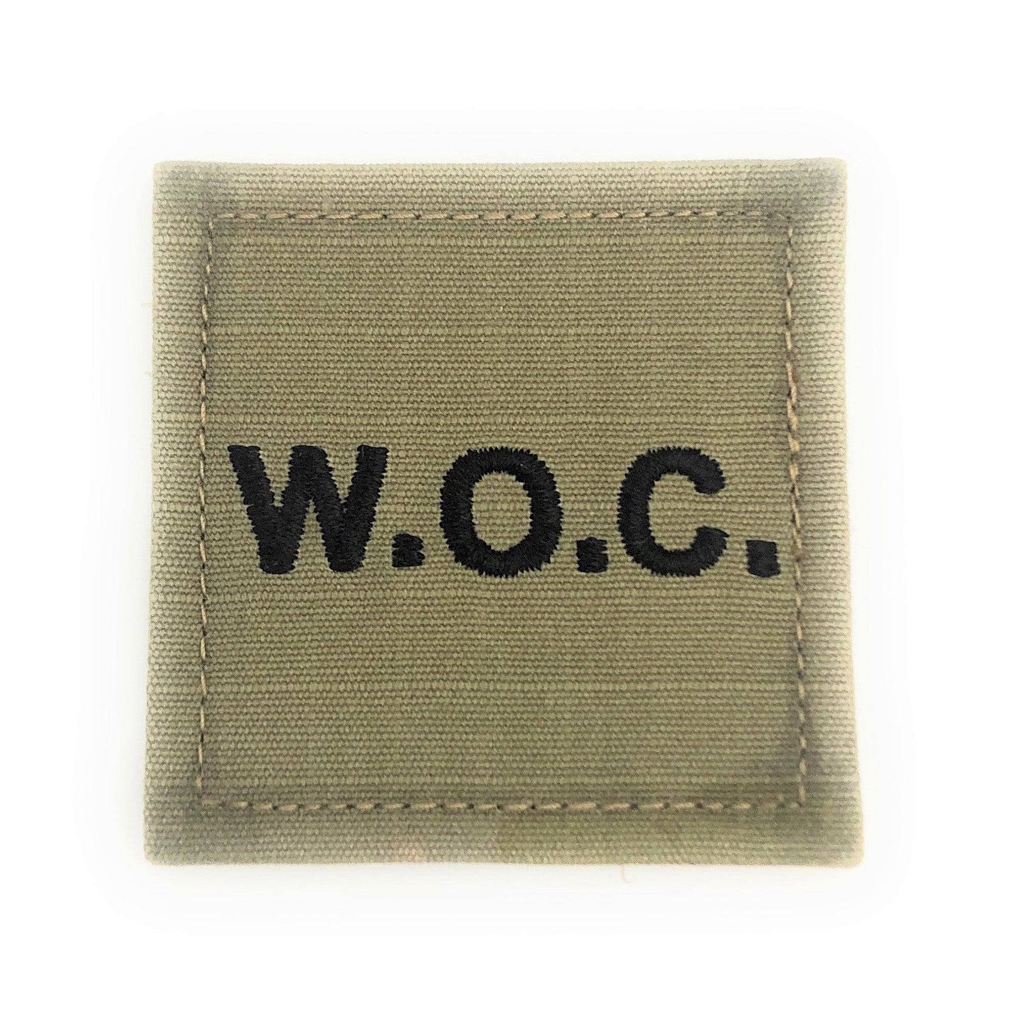 U.S. Army W.O.C. Warrant Officer Candidate Black Letters OCP with Hook Fastener - Sta-Brite Insignia Inc.