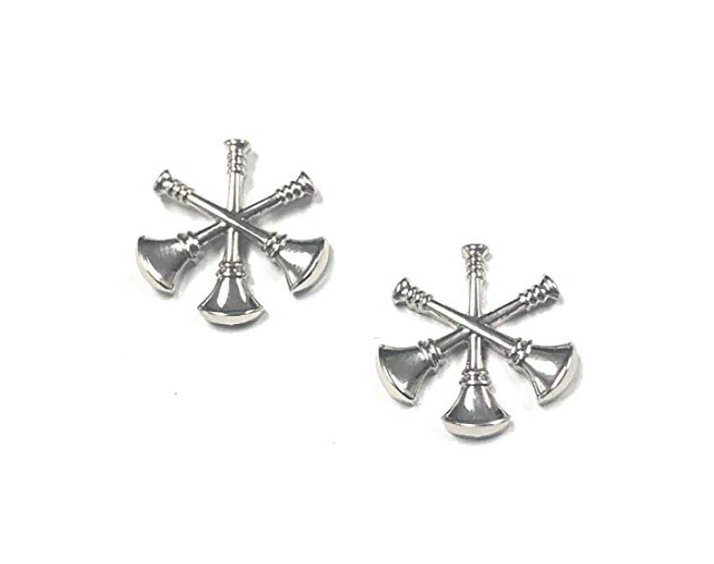 STA-BRITE® ASST CHIEF 3 BUGLES 2 POSTS NICKEL 3/4"