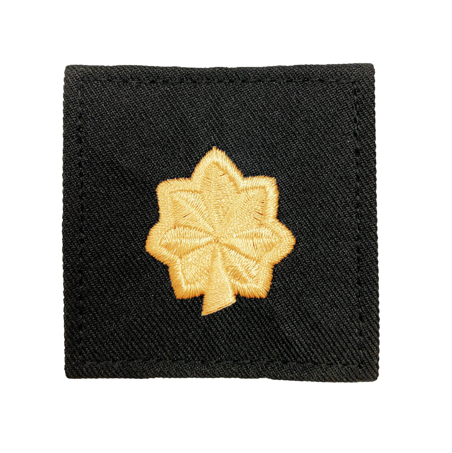 (O4) Major 2x2 Black Rank with Hook Fastener (each) - Sta-Brite Insignia Inc.