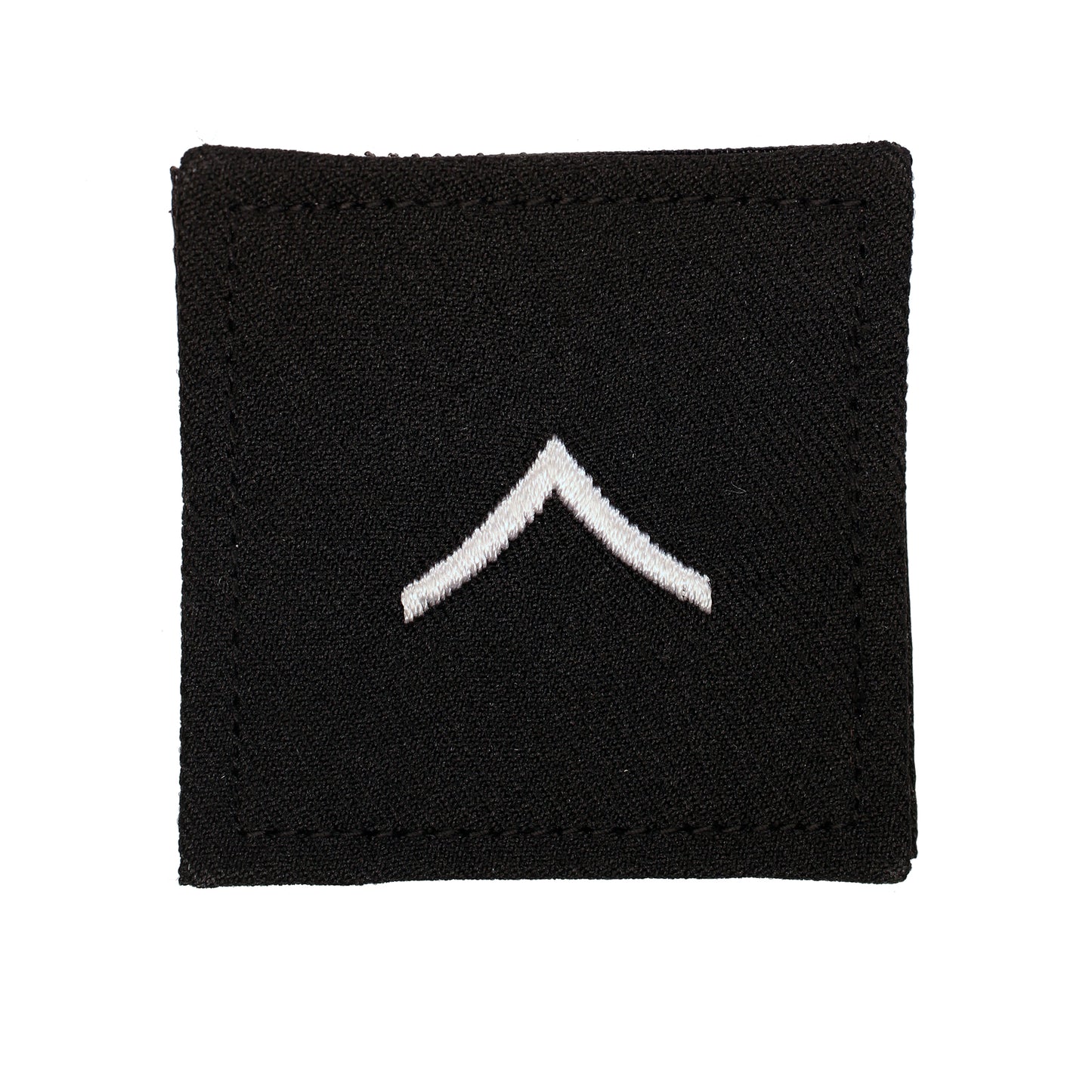 Private (PV2) 2X2 Black with Hook Fastener - Sta-Brite Insignia Inc.