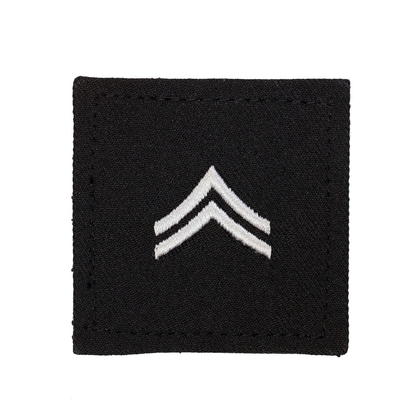 Army Corporal 2X2 Black with Hook Fastener - Sta-Brite Insignia Inc.