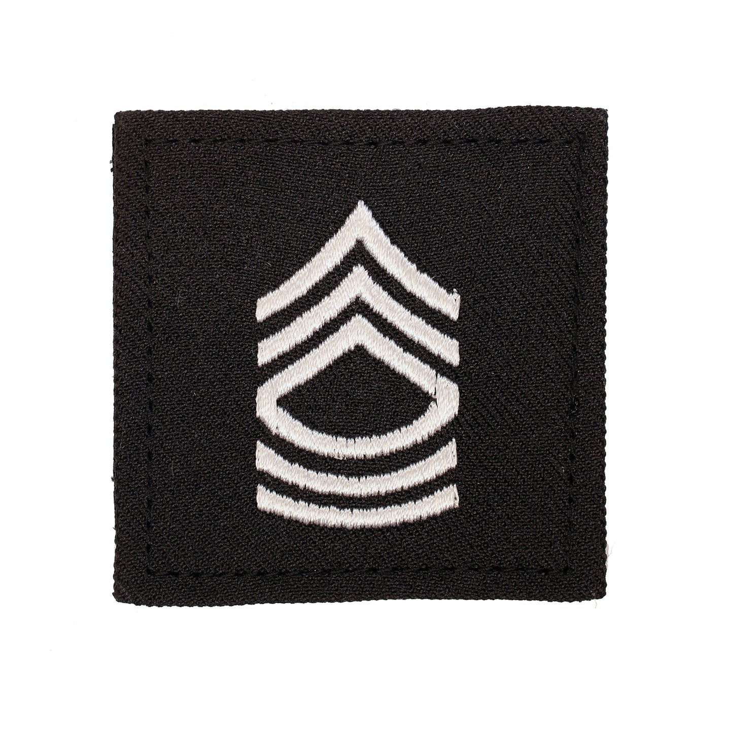 Army Master SGT 2x2 Black with Hook Fastener - Sta-Brite Insignia Inc.