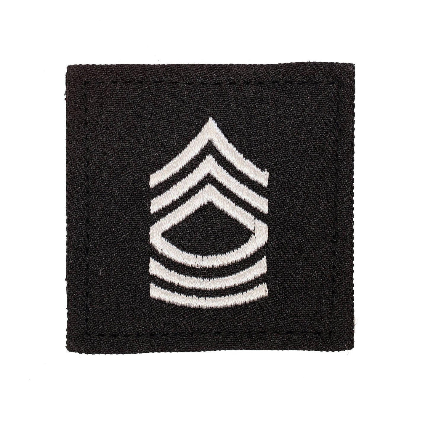 Army Master SGT 2x2 Black with Hook Fastener - Sta-Brite Insignia Inc.