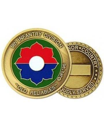 US Army 9th Infantry Division Challenge Coin - Sta-Brite Insignia INC.