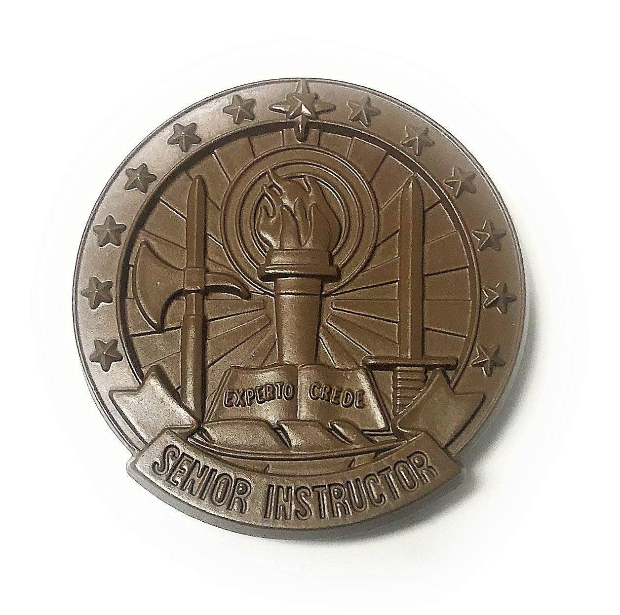 U.S. Army Instructor senior badge sub blk (BROWN) - Sta-Brite Insignia Inc.