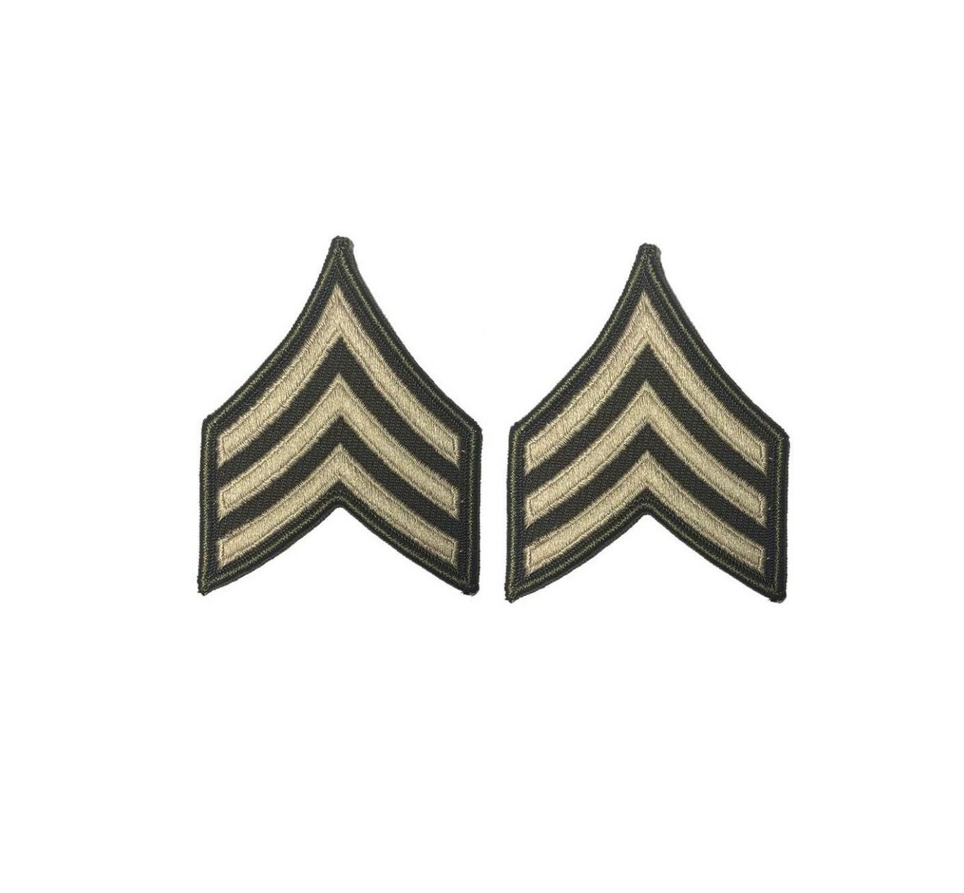 U.S. Army AGSU E5 Sergeant Chevron Sew-on Rank (male) - Sta-Brite Insignia Inc.