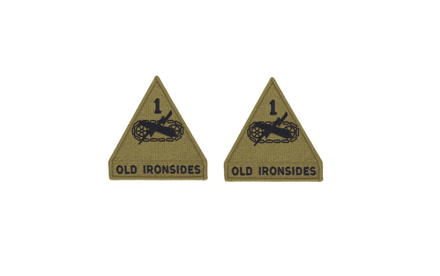 U.S. Army 1st Armored Division (Old Ironsides) OCP Patch with Hook Fastener (pair) - Sta-Brite Insignia Inc.