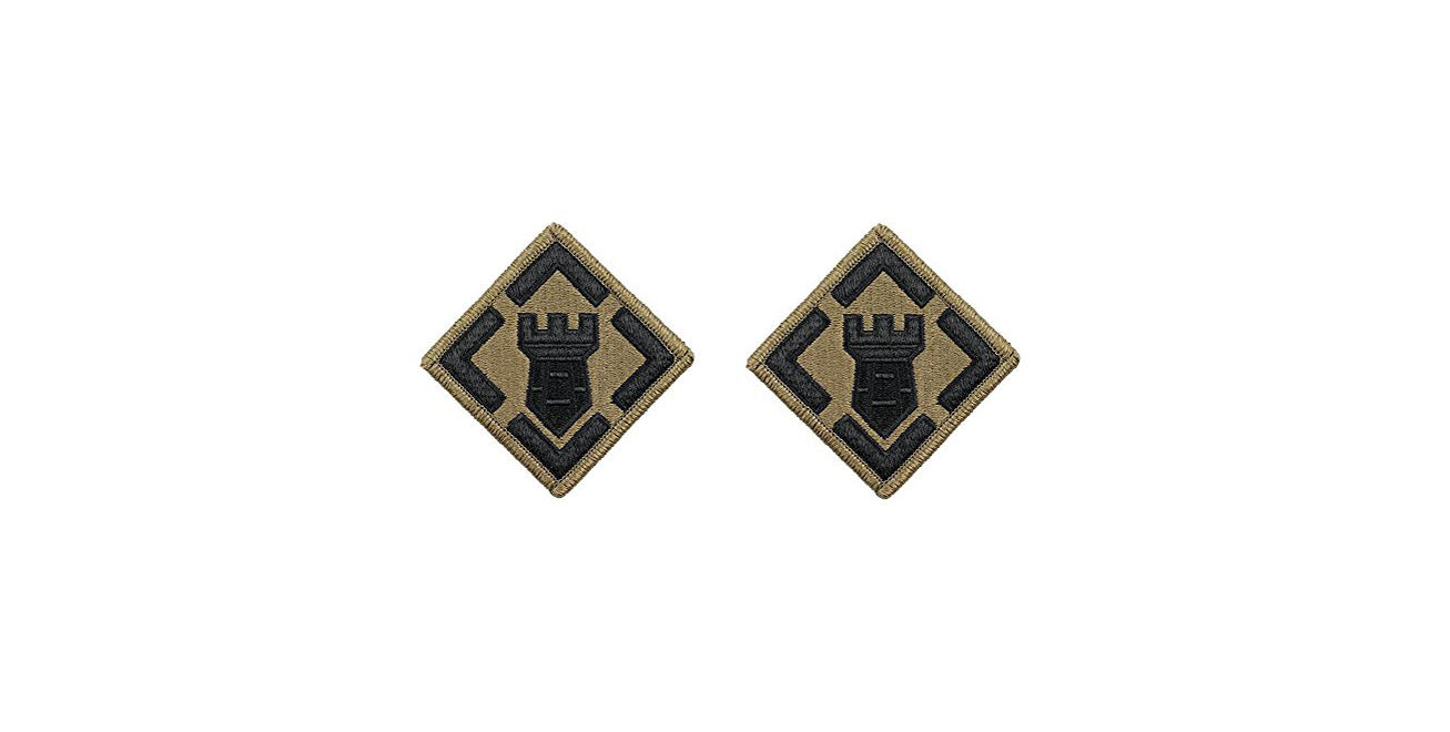 U.S. Army 20th Engineer OCP Patch with Hook Fastener (pair) - Sta-Brite Insignia Inc.
