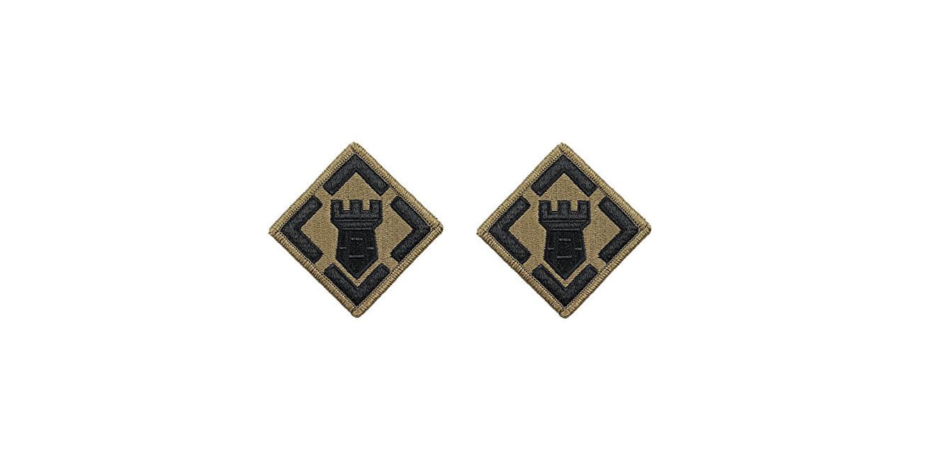U.S. Army 20th Engineer OCP Patch with Hook Fastener (pair) - Sta-Brite Insignia Inc.