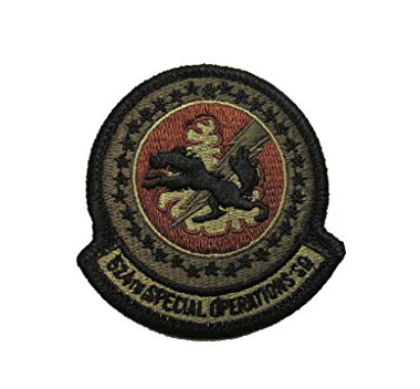 524th Special Operations Squadron Spice Brown OCP Patch W/ Hook Fastener - Sta-Brite Insignia Inc.