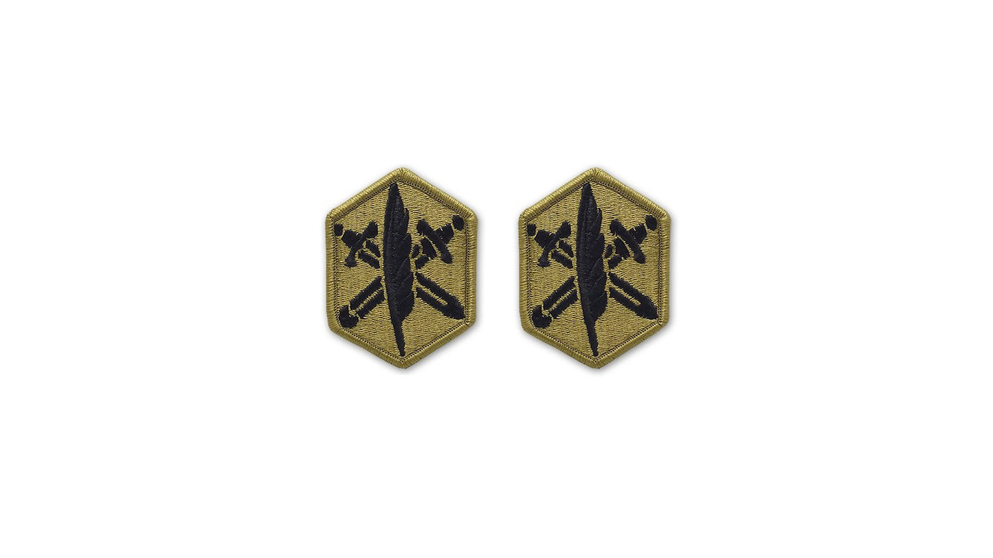 U.S. Army 85th Civil Affairs OCP Patch with Hook Fastener (pair) - Sta-Brite Insignia Inc.