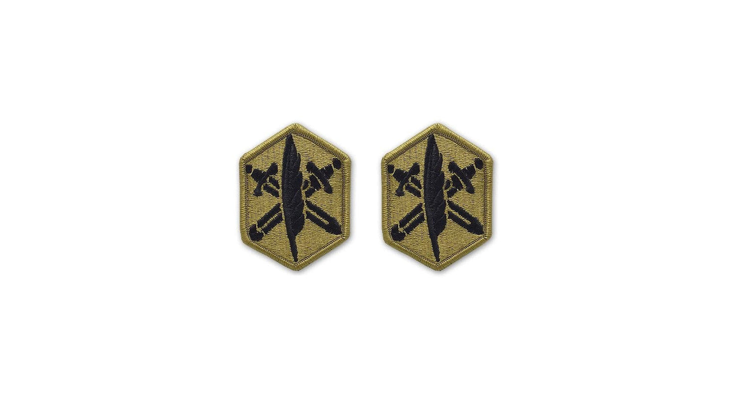 U.S. Army 85th Civil Affairs OCP Patch with Hook Fastener (pair) - Sta-Brite Insignia Inc.