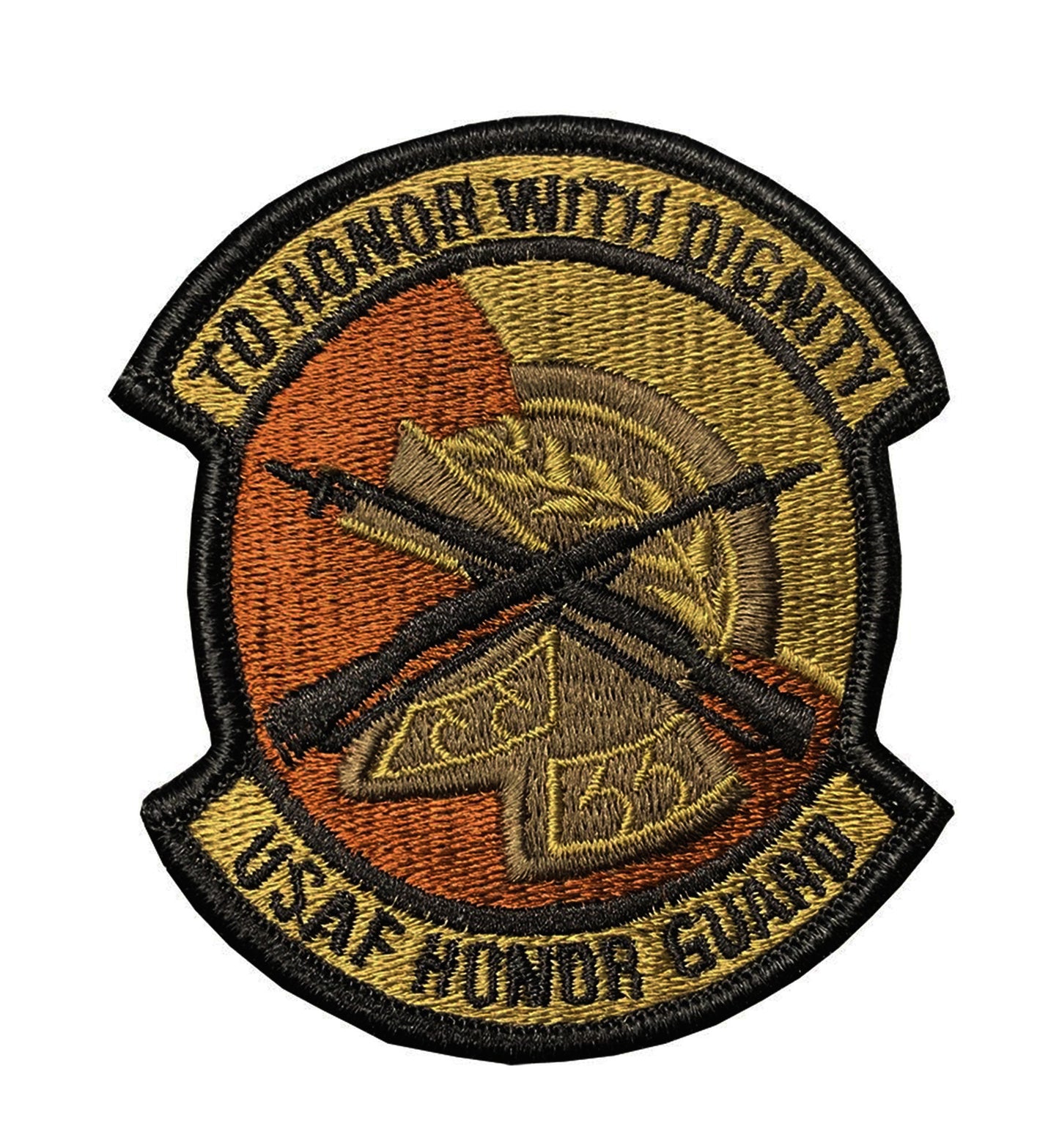 U.S. Air Force Honor Guard OCP Spice Brown Patch with Hook Fastener - Sta-Brite Insignia Inc.