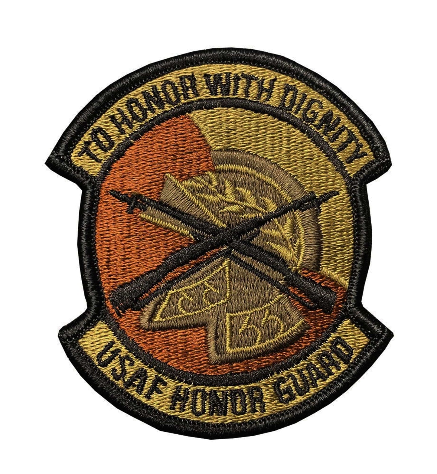 U.S. Air Force Honor Guard OCP Spice Brown Patch with Hook Fastener - Sta-Brite Insignia Inc.