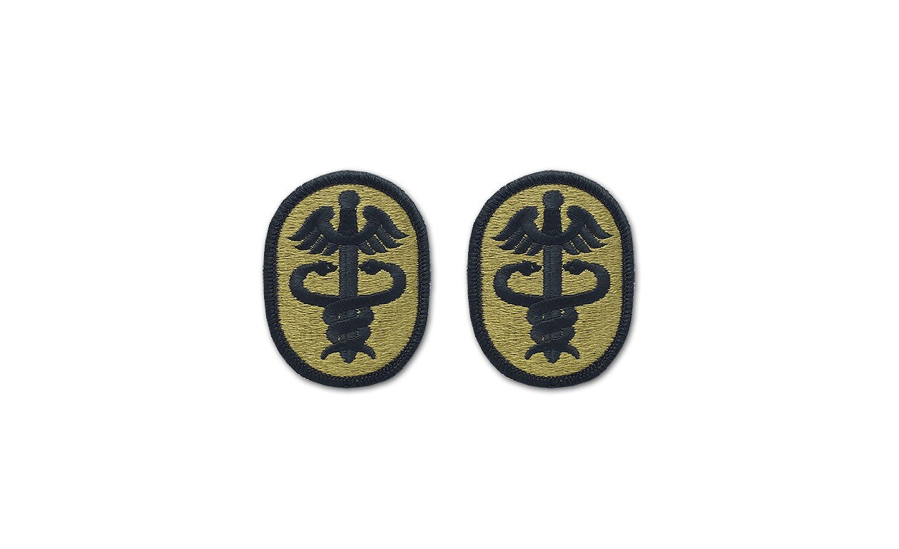 U.S. Army Medical Command Health Service OCP Patch with Hook Fastener (pair) - Sta-Brite Insignia Inc.