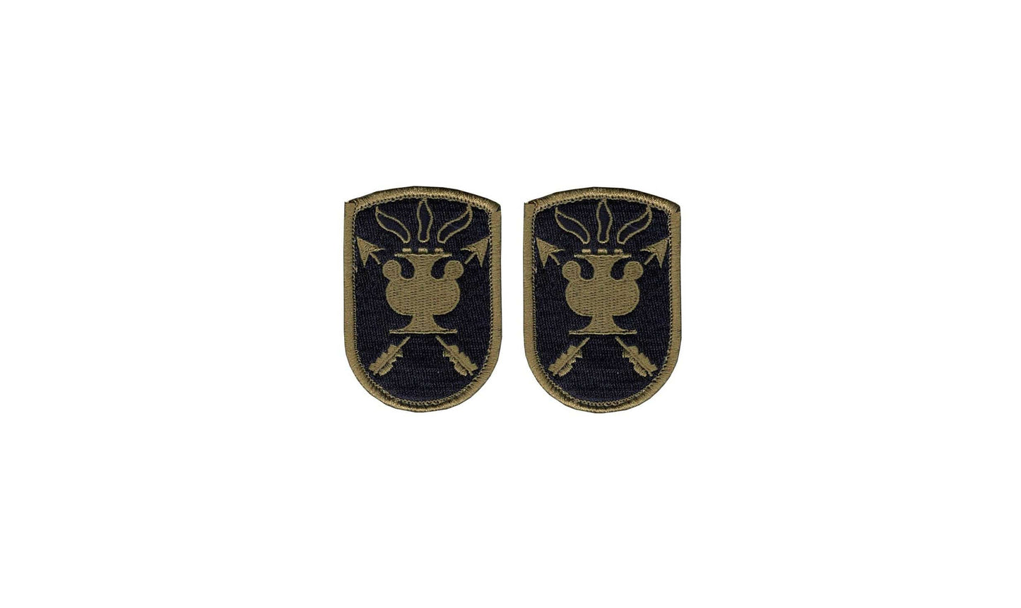 US Army John F Kennedy JFK Special Warfare Center OCP Patch with Hook Fastener (pair) - Sta-Brite Insignia Inc.