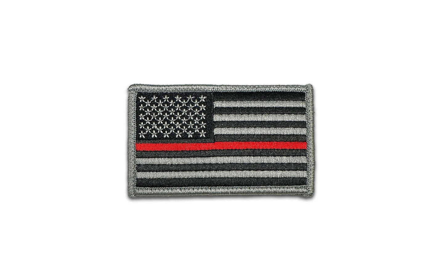 U.S. Flag with Red Line and Hook Fastener - Sta-Brite Insignia Inc.