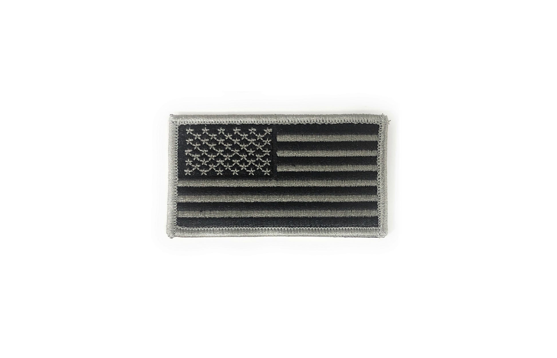 U.S. Flag Tactical Gray and Black Sew-on Patch - Sta-Brite Insignia Inc.
