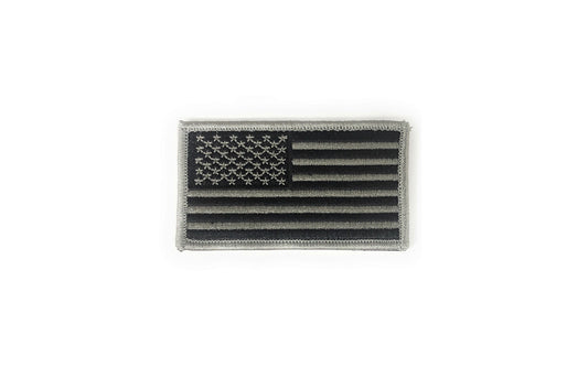 U.S. Flag Tactical Gray and Black Sew-on Patch - Sta-Brite Insignia Inc.