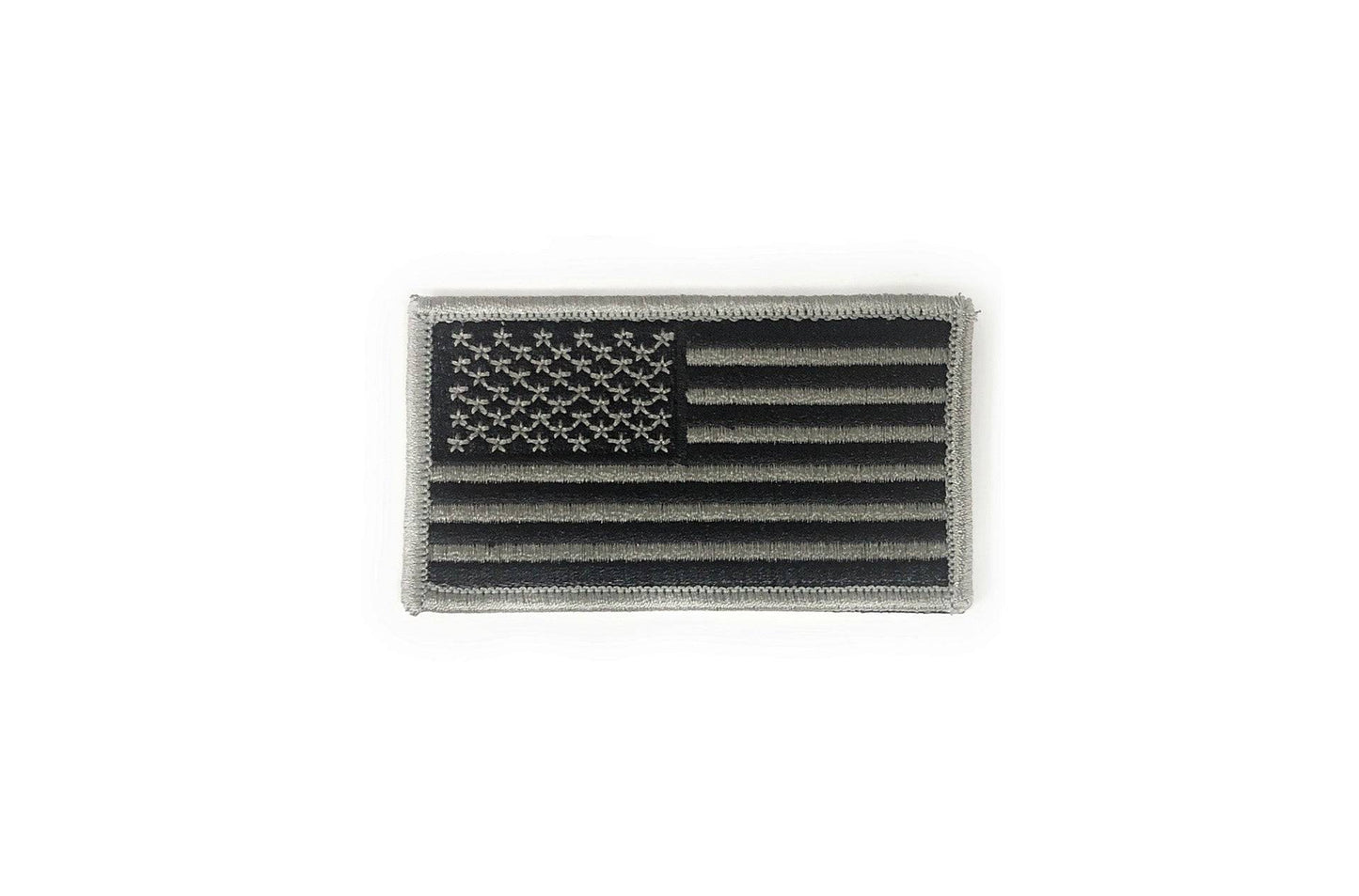 U.S. Army Flag Regular Black/Silver with Hook Fastener patch - Sta-Brite Insignia Inc.
