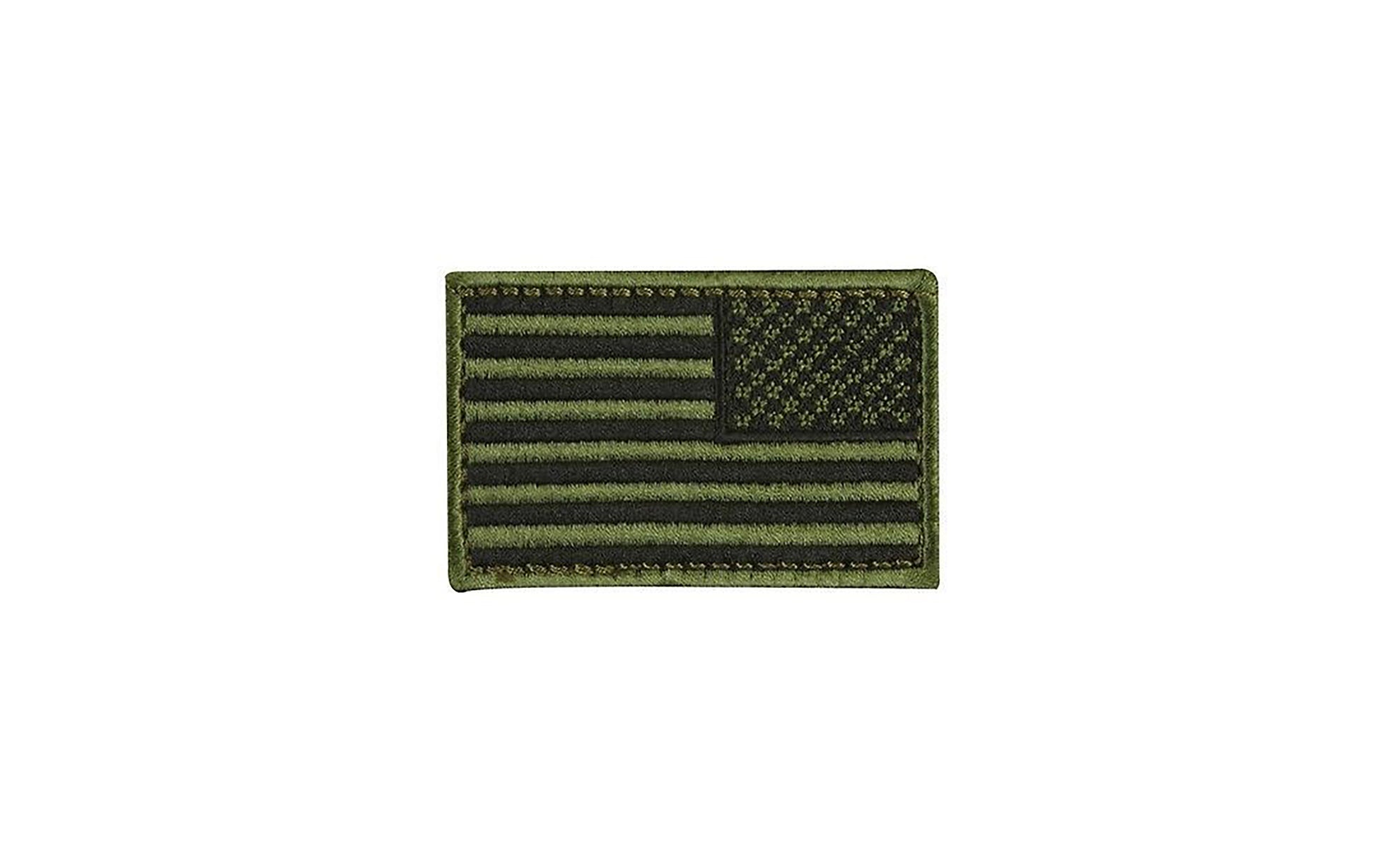 Reverse Olive Drab U.S. Flag With Hook Fastener - Sta-Brite Insignia Inc.