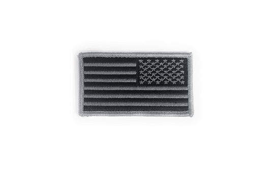 U.S. Flag Reverse Black/Silver AGSU Sew-On Color Patch. - Sta-Brite Insignia Inc.