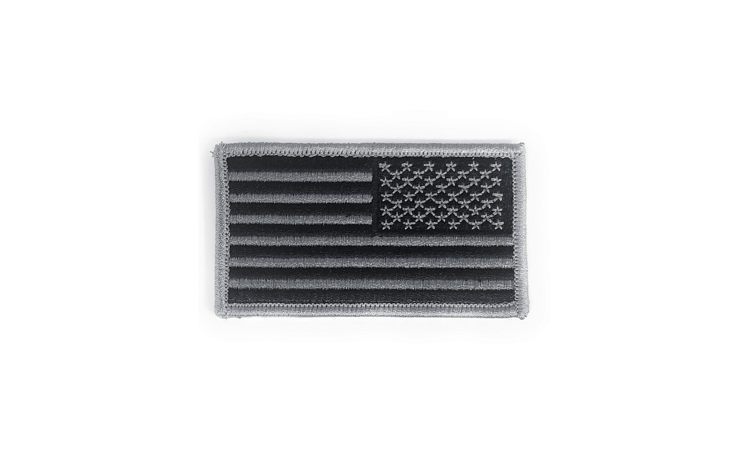 U.S. Flag Reverse Black/Silver AGSU Sew-On Color Patch. - Sta-Brite Insignia Inc.