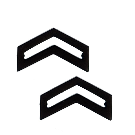ROTC Corporal STA-BRITE® (Black) Rank Pin-on (pair) - Sta-Brite Insignia Inc.