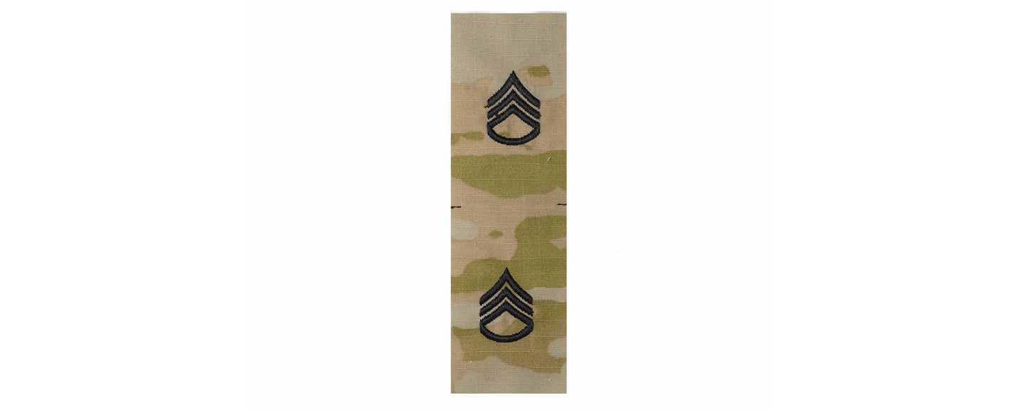 US Army E6 Staff Sergeant OCP Sew-on for Cap “Only” (pair) - Sta-Brite Insignia Inc.