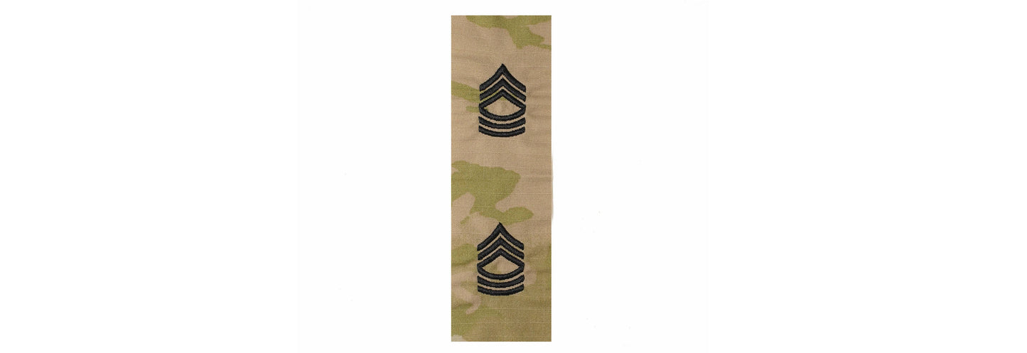 U.S. Army E8 Master Sergeant OCP Sew-on "for Cap Only” (pair) - Sta-Brite Insignia Inc.