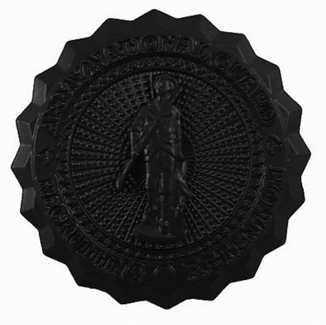 US Army National Guard Recruiting Retention STA-BRITE® BLACK Metal Basic Badge - Sta-Brite Insignia INC.