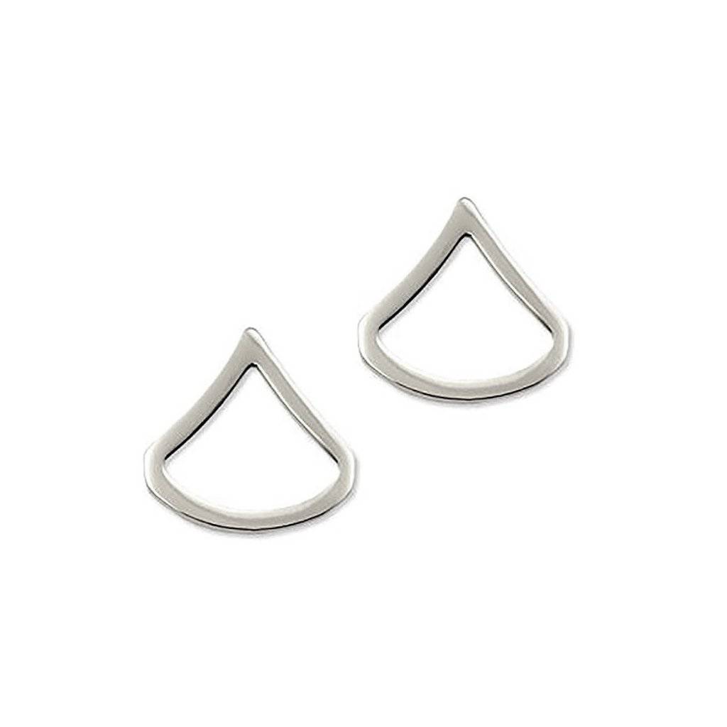 Police Private First Class Nickel Rank Pin 3/4" Pair - Sta-Brite Insignia INC.