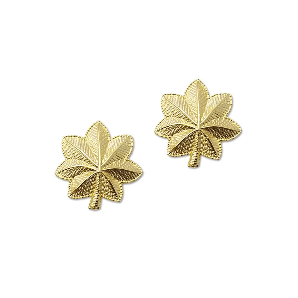 Police Major Gold Rank Pin 1" Pair - Sta-Brite Insignia INC.