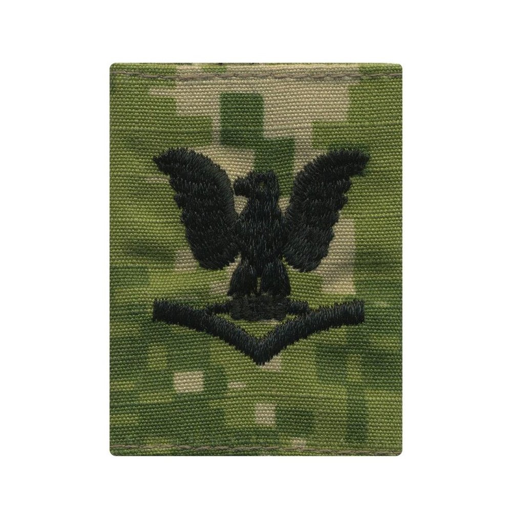 US Navy New NWU Type III Parka Loop E4 Petty Officer Third Class Rank - Sta-Brite Insignia INC.